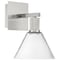 Access Lighting Port Nine Martini, Martini LED Wall Sconce, Brushed Steel Finish, Clear Glass 63143LEDD-BS/CLR - alternate 1